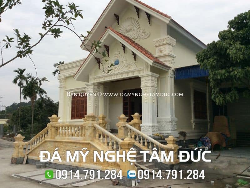 thiết kế, thi công lan can đá tại Ninh Bình